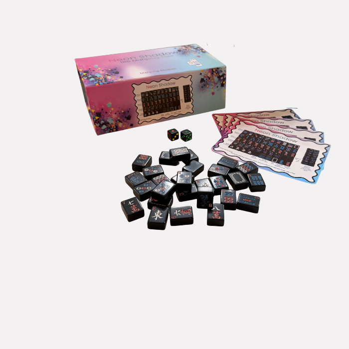 Neon Shadow American Mahjong Tile Set Bundle