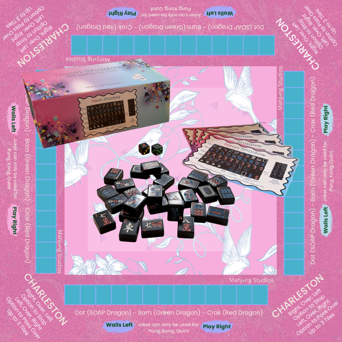 Neon Shadow American Mahjong Tile Set Bundle