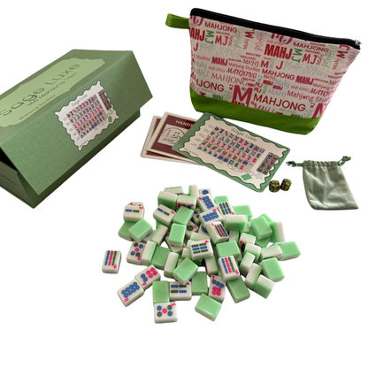 Mahjong Studios – American Mahjong Tile Set Green Tiles - Sage Luxe (Presale)