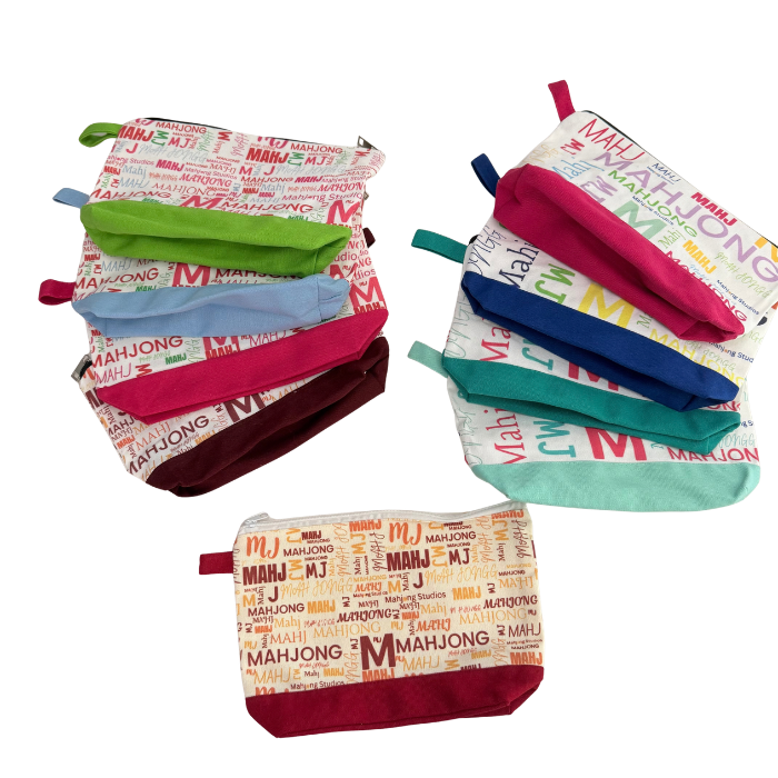 Mahjong Studios Tile Storage Bag Wine-Colored (unlined)