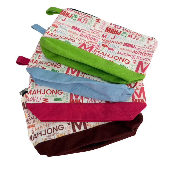 Mahjong Studios Tile Storage Bag Wine-Colored (unlined)