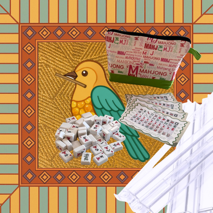 White Edit American Mahjong Tile Set Bundle (with Blanks)