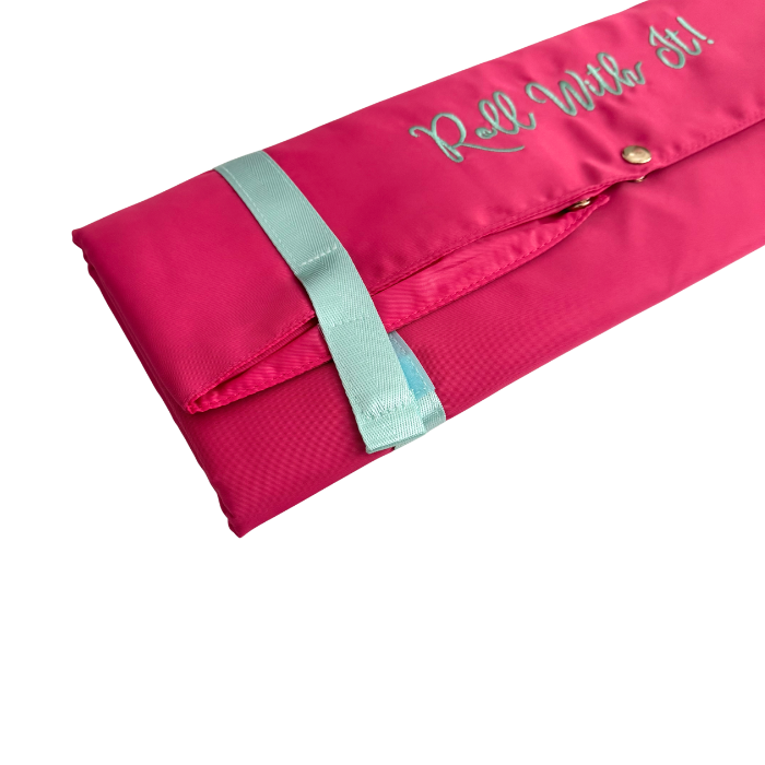 Roll With It - Rack Roller Bag - Mahjong Rack & Pusher Hot Pink & Mint