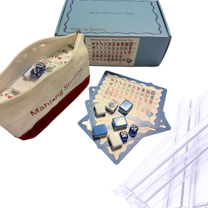 Mahjong Studios – Blue Element American Mahjong Tile Set (166 Tiles)