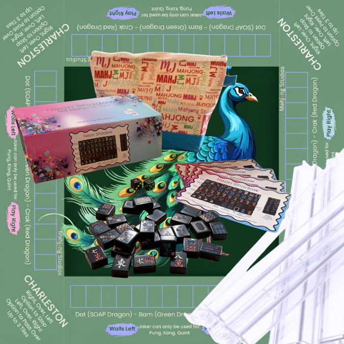 Neon Shadow American Mahjong Tile Set Bundle