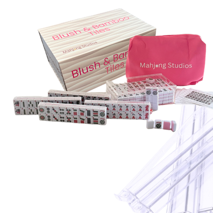 Mahjong Studios – Blush & Bamboo American Mahjong Bundle (166 Tiles)