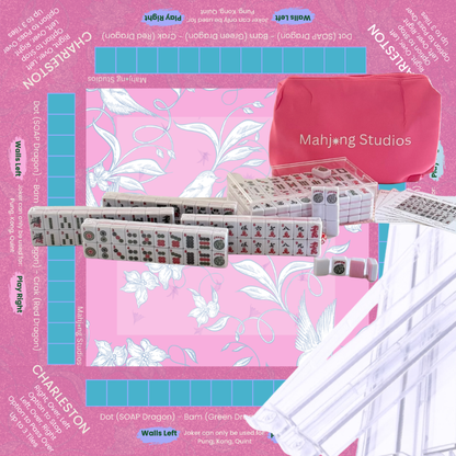Mahjong Studios – Blush & Bamboo American Mahjong Bundle (166 Tiles)