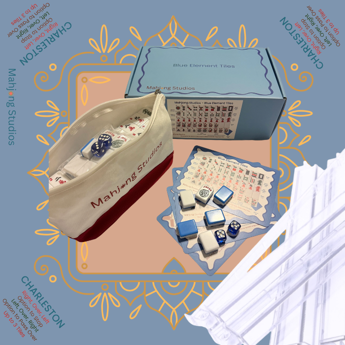 Mahjong Studios – Blue Element American Mahjong Tile Set (166 Tiles)
