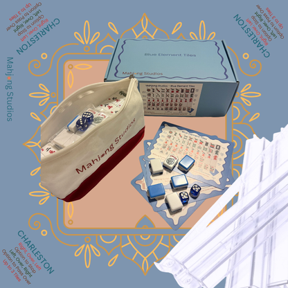 Mahjong Studios – Blue Element American Mahjong Tile Set (166 Tiles)