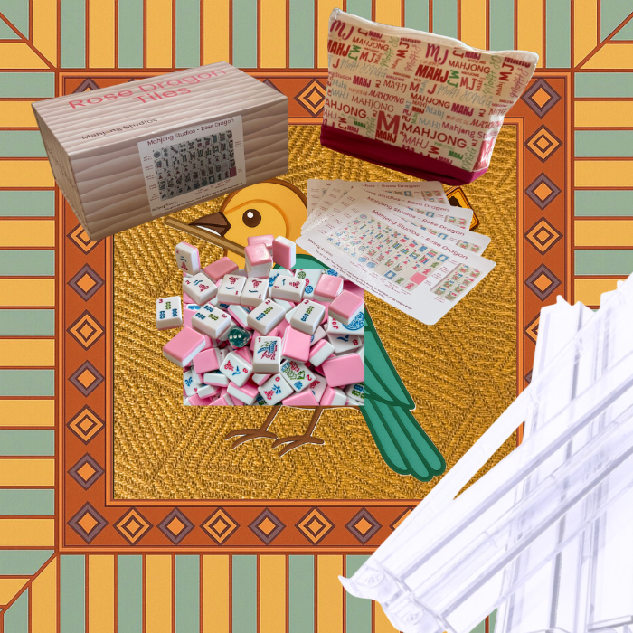 Glitter Sparkle - American Mahjong Tile Set (166 Tiles) Pink Bundle