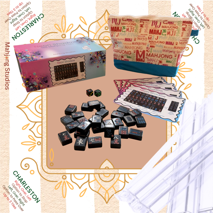 Neon Shadow American Mahjong Tile Set Bundle