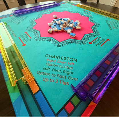 Mardi Gras Mahjong Rack & Attached Pusher Set