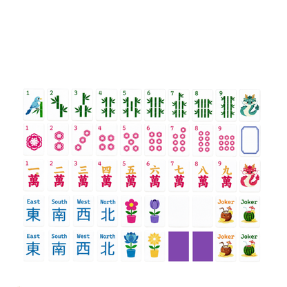 Mahjong Studios – American Floating Pool Mahjong Tiles