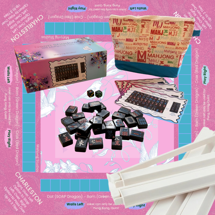 Neon Shadow American Mahjong Tile Set Bundle