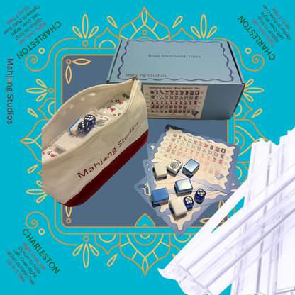 Mahjong Studios – Blue Element American Mahjong Tile Set (166 Tiles)
