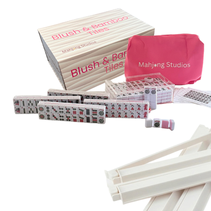 Mahjong Studios – Blush & Bamboo American Mahjong Bundle (166 Tiles)