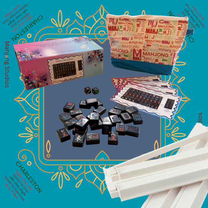 Neon Shadow American Mahjong Tile Set Bundle