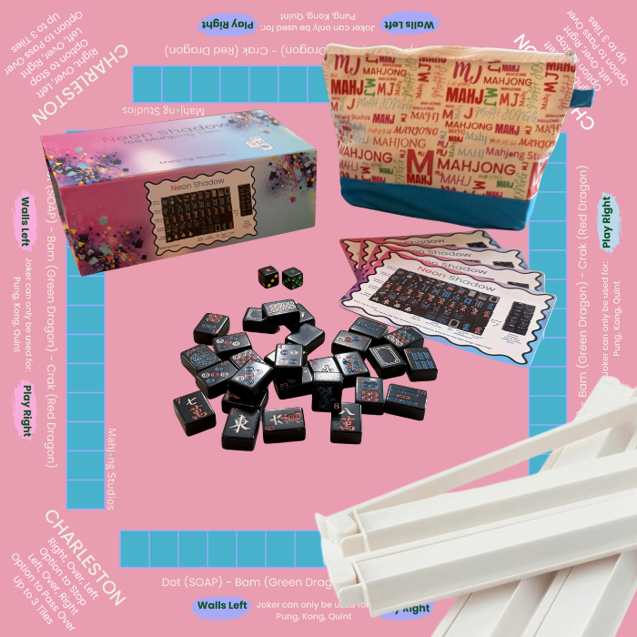 Neon Shadow American Mahjong Tile Set Bundle