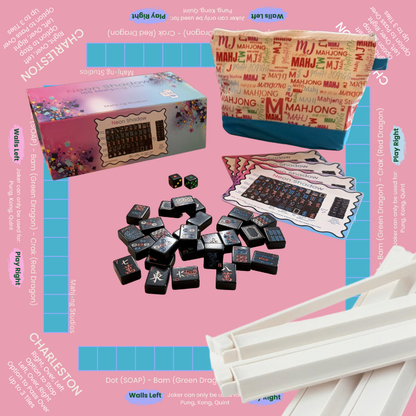 Neon Shadow American Mahjong Tile Set Bundle