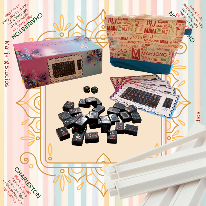 Neon Shadow American Mahjong Tile Set Bundle