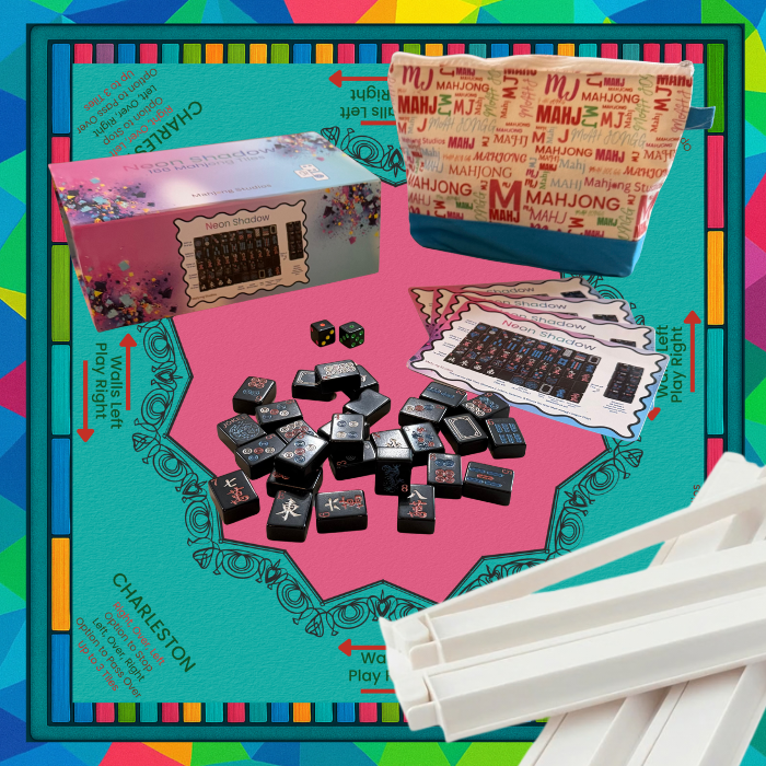 Neon Shadow American Mahjong Tile Set Bundle