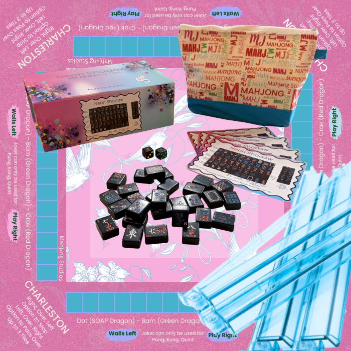 Neon Shadow American Mahjong Tile Set Bundle