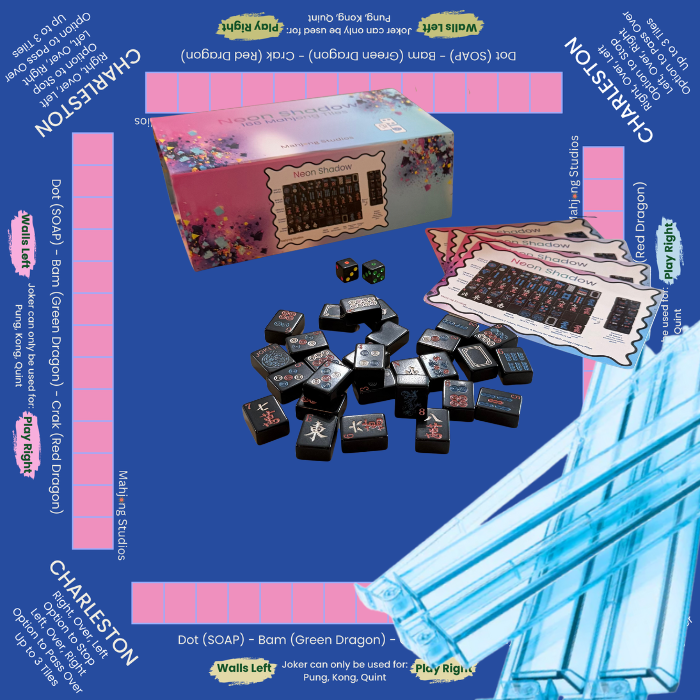 Neon Shadow American Mahjong Tile Set Bundle