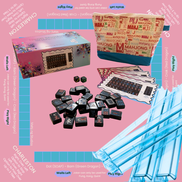 Neon Shadow American Mahjong Tile Set Bundle