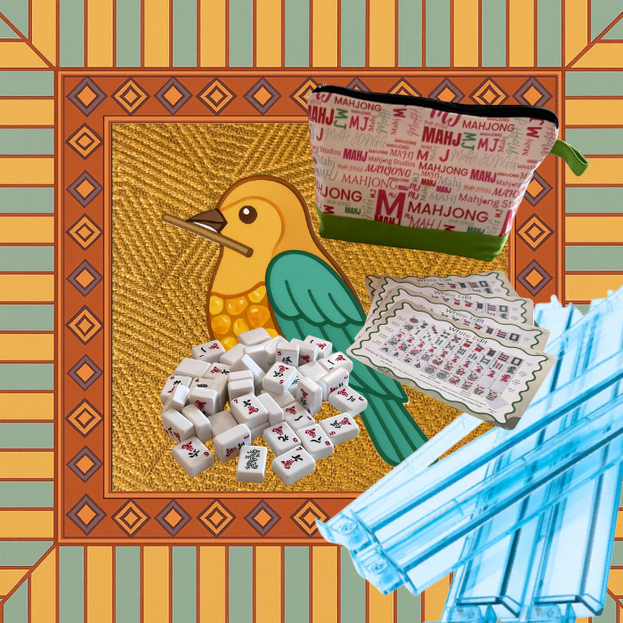 White Edit American Mahjong Tile Set Bundle (with Blanks)