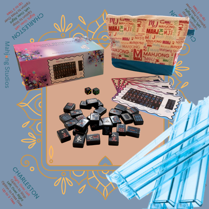 Neon Shadow American Mahjong Tile Set Bundle