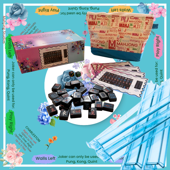 Neon Shadow American Mahjong Tile Set Bundle