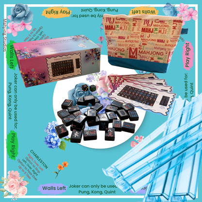 Neon Shadow American Mahjong Tile Set Bundle
