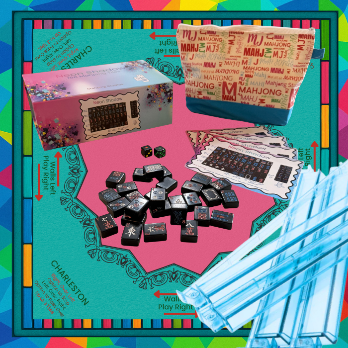 Neon Shadow American Mahjong Tile Set Bundle
