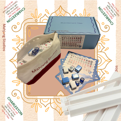 Mahjong Studios – Blue Element American Mahjong Tile Set (166 Tiles)