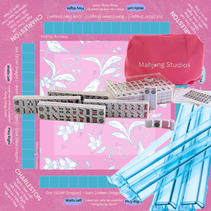 Mahjong Studios – Blush & Bamboo American Mahjong Bundle (166 Tiles)