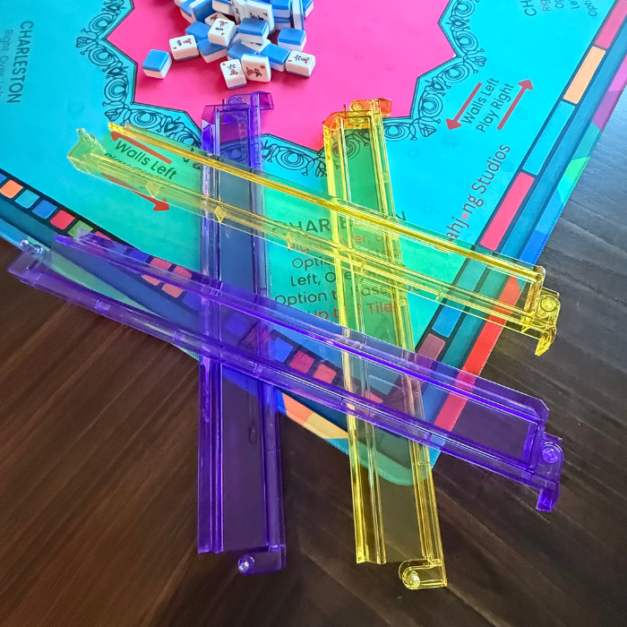 Mardi Gras Mahjong Rack & Attached Pusher Set