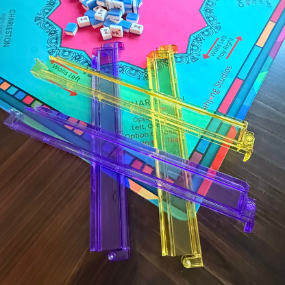 Mardi Gras Mahjong Rack & Attached Pusher Set