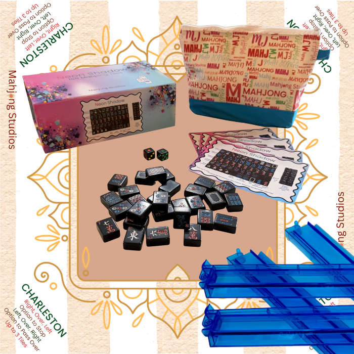 Neon Shadow American Mahjong Tile Set Bundle