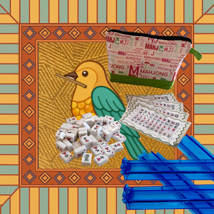 White Edit American Mahjong Tile Set Bundle (with Blanks)