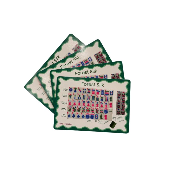 Mahjong Studios – American Mahjong Tile Set Green Tiles - Forest Silk - Preorder