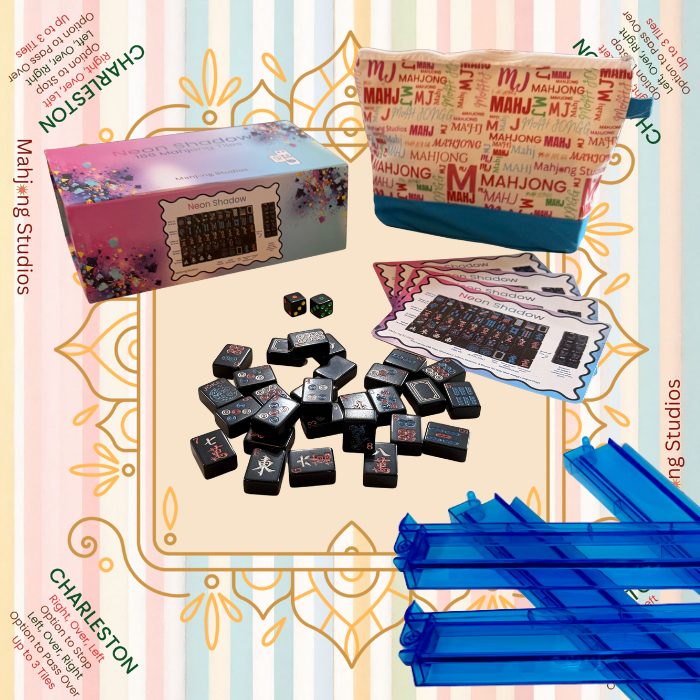 Neon Shadow American Mahjong Tile Set Bundle
