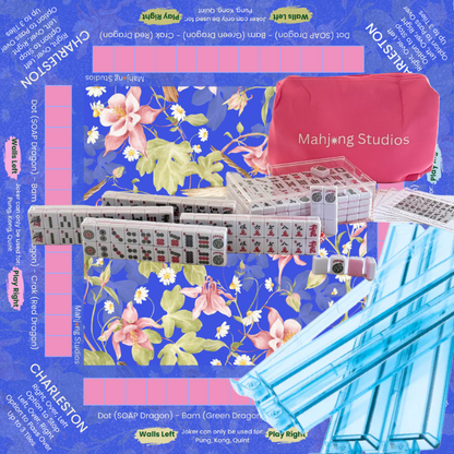 Mahjong Studios – Blush & Bamboo American Mahjong Bundle (166 Tiles)