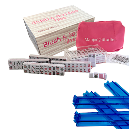 Mahjong Studios – Blush & Bamboo American Mahjong Bundle (166 Tiles)