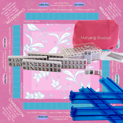 Mahjong Studios – Blush & Bamboo American Mahjong Bundle (166 Tiles)