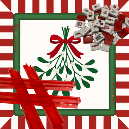 Christmas Kiss custom holiday Joker tiles by Mahjong Studios