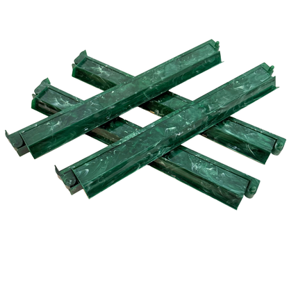 Green Jade American Mahjong rack and pusher set by Mahjong Studios – set of 4