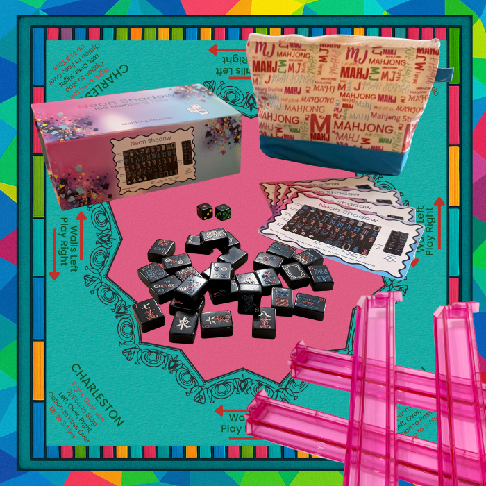 Neon Shadow American Mahjong Tile Set Bundle