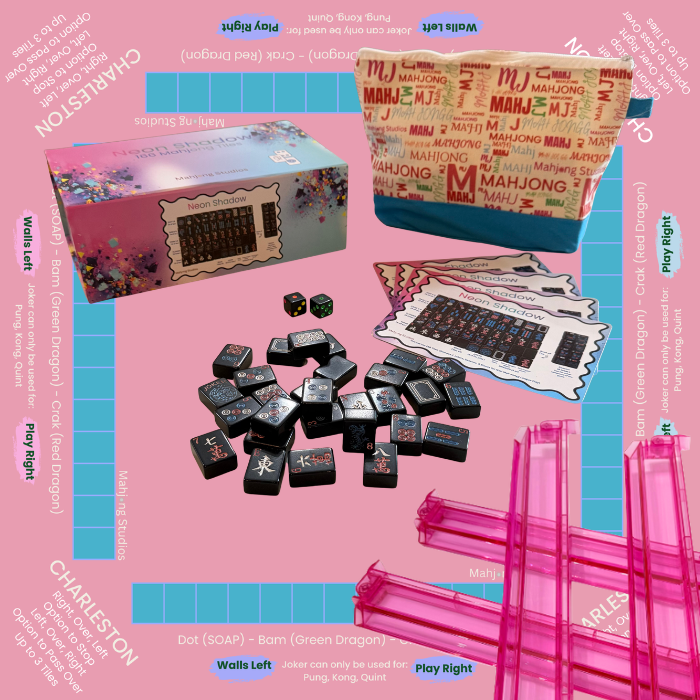 Neon Shadow American Mahjong Tile Set Bundle
