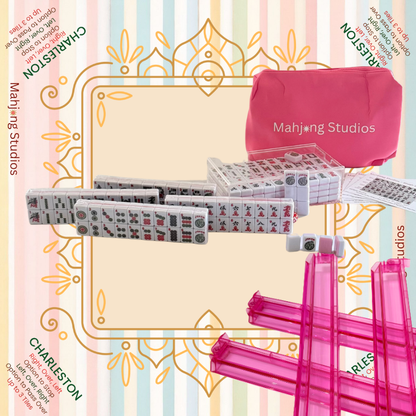 Mahjong Studios – Blush & Bamboo American Mahjong Bundle (166 Tiles)