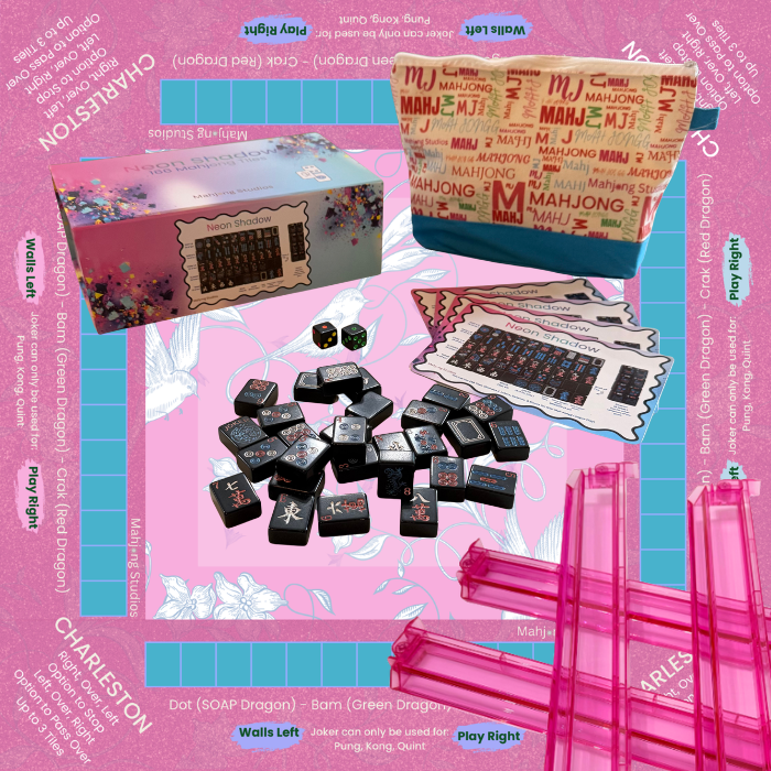 Neon Shadow American Mahjong Tile Set Bundle